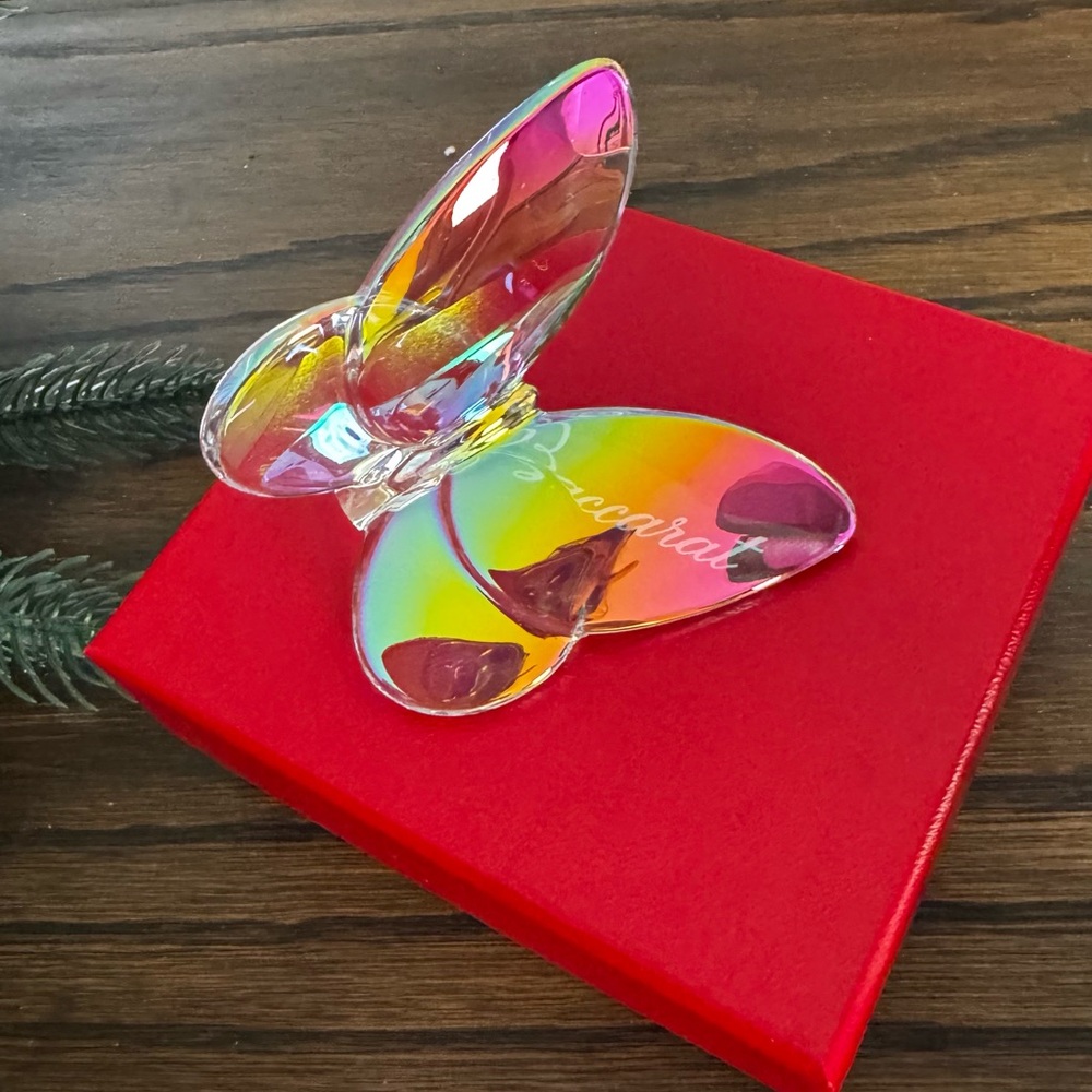 Baccarat Multicolor Crystal Butterfly - Picture 5 of 5